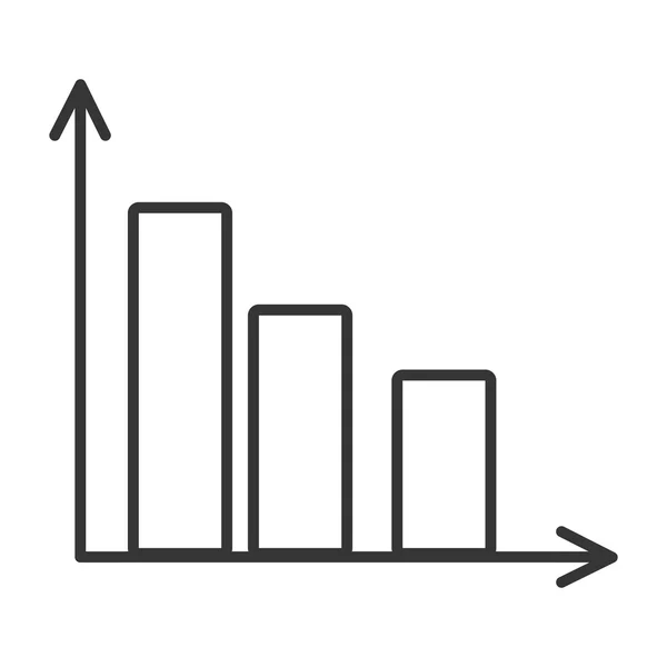 Flechas y columnas en blanco y negro, gráfico vectorial — Archivo Imágenes Vectoriales