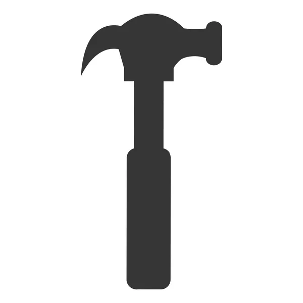 Construction tool hammer, vector graphic — Stock Vector