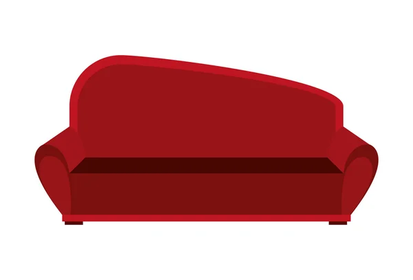 Duże czerwone kanapy, grafika wektorowa — Wektor stockowy