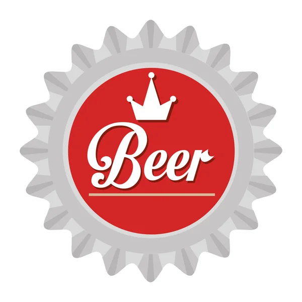 Signe de bière coloré, graphique vectoriel — Image vectorielle