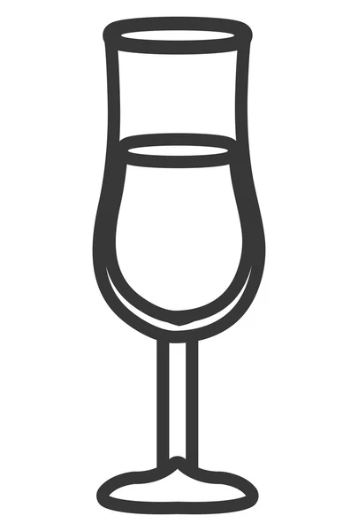 Cocktail de plage isolé, graphique vectoriel — Image vectorielle