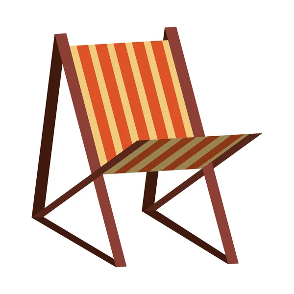 Asiento de playa colorido, gráfico vectorial — Vector de stock