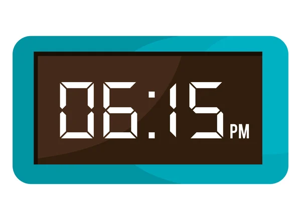 Красочные электронные часы, векторная графика — стоковый вектор