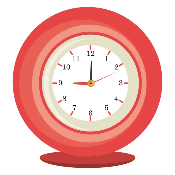 Horloge de table colorée, graphique vectoriel — Image vectorielle