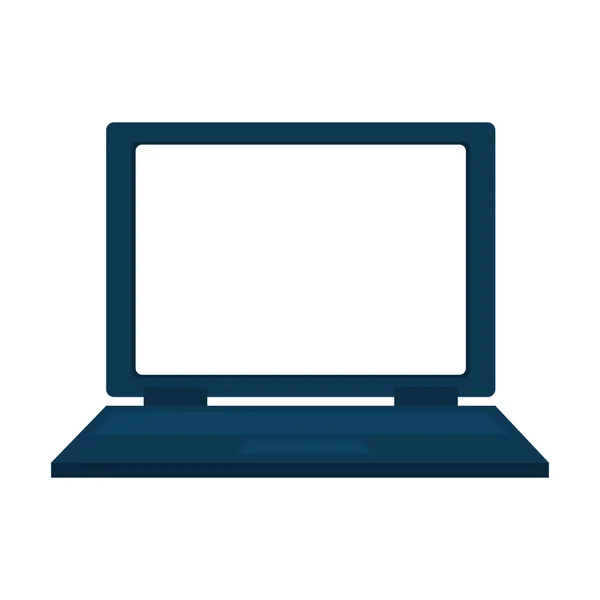 Perangkat laptop berwarna-warni, grafik vektor - Stok Vektor