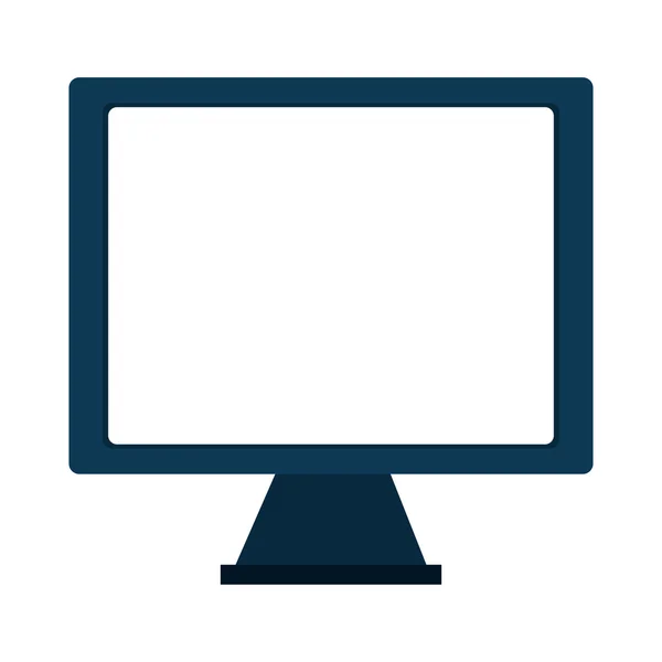 Mavi bilgisayar ekranı, vektör grafiği — Stok Vektör