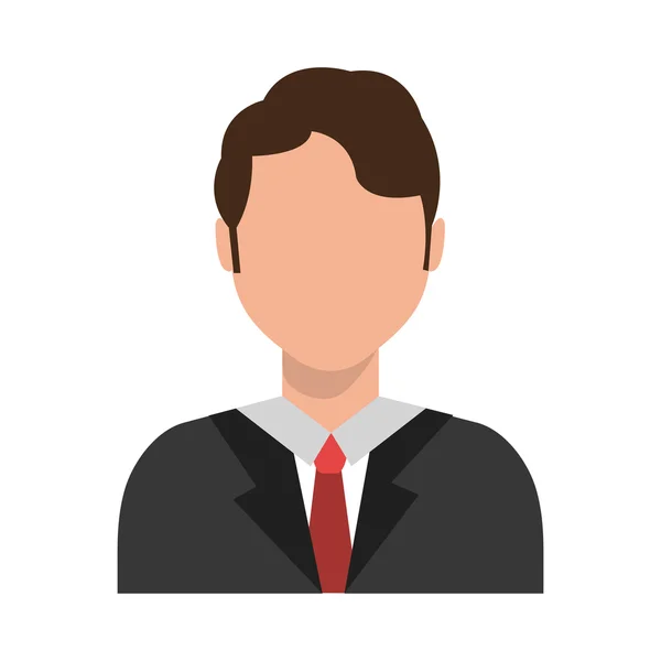 Avatar business man, vector graphic — Stock Vector