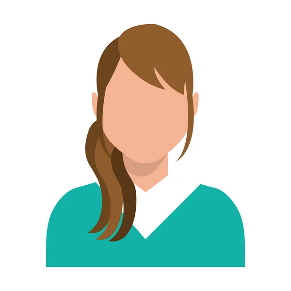 Mujer de negocios avatar, gráfico vectorial — Vector de stock