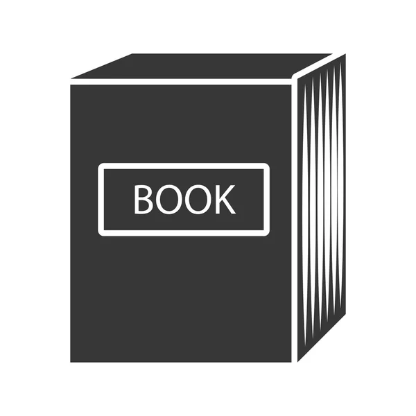 Black set of books, vector graphic — Stock Vector