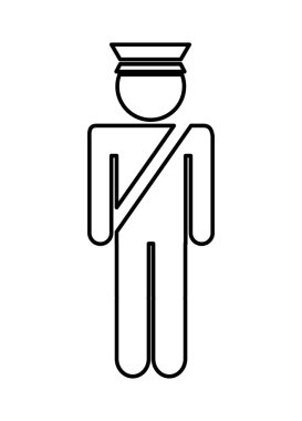 Havaalanı polis simgesi tasarım