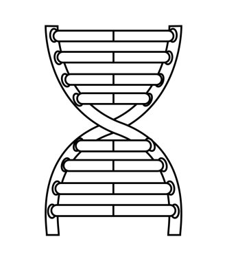 DNA molekülü simgesi tasarım