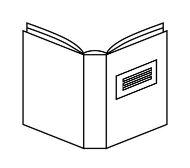 metin kitap simgesi tasarım