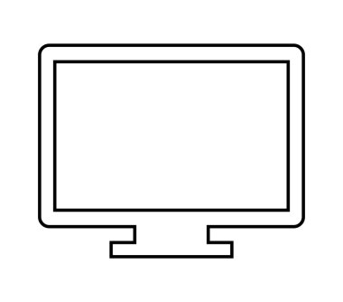 bilgisayar monitör simgesi tasarım