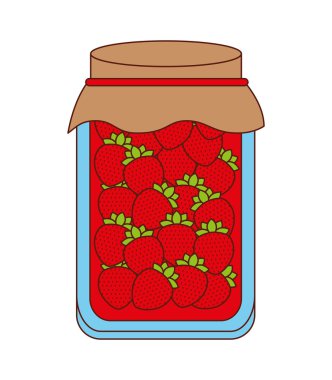 lezzetli çilek meyve reçeli 