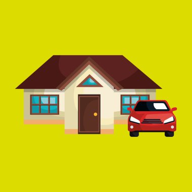 garajda araba ile ev 