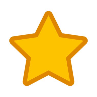 yıldız izole simgesi tasarım