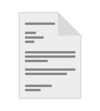 metin belge simgesi tasarım izole