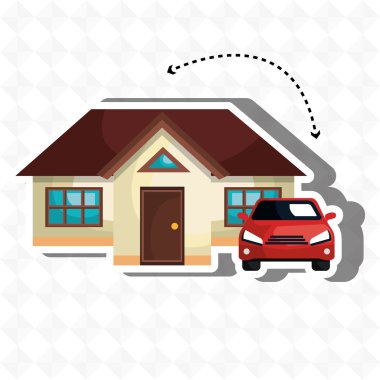 garajda araba ile ev