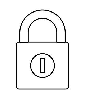 Asma kilit simgesi tasarım