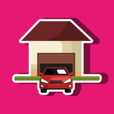 garajda araba ile ev