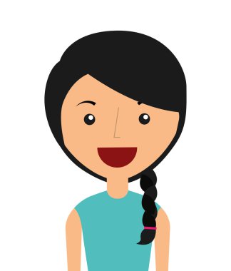 iş kadını avatar simgesi tasarımı