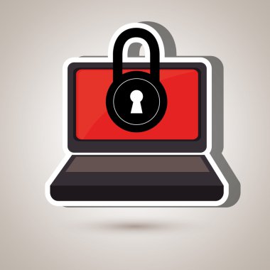 dizüstü bilgisayar ile asma kilit 