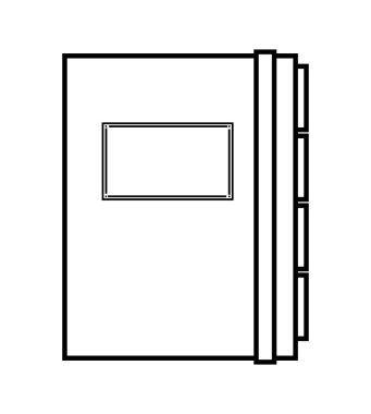 telefon defteri izole simgesi tasarım