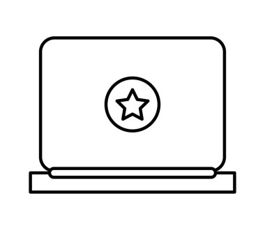 dizüstü bilgisayar simgesi tasarım izole