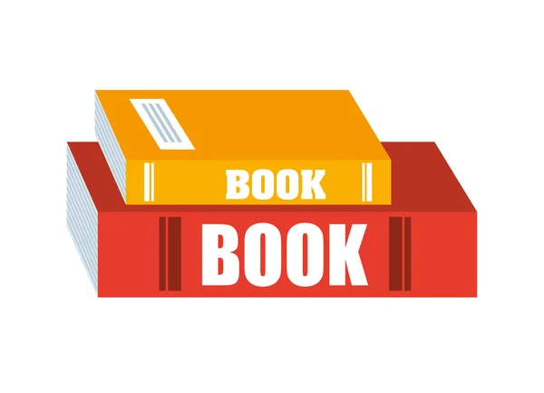 Szöveg book ikon tervezés — Stock Vector