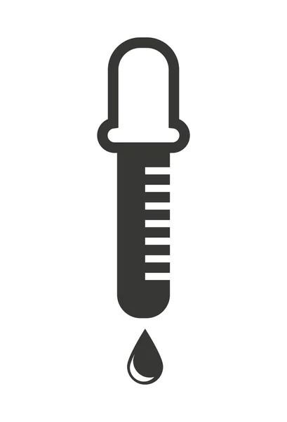 Projeto do ícone conta-gotas laboratório —  Vetores de Stock