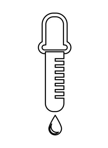 Projeto do ícone conta-gotas laboratório —  Vetores de Stock