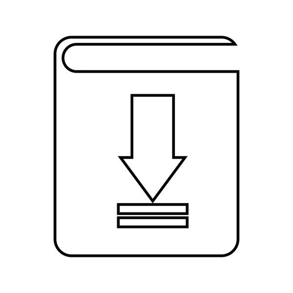 Téléchargement de livre électronique — Image vectorielle