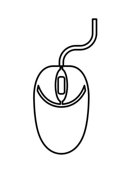 Mouse computer icon design — Stock Vector