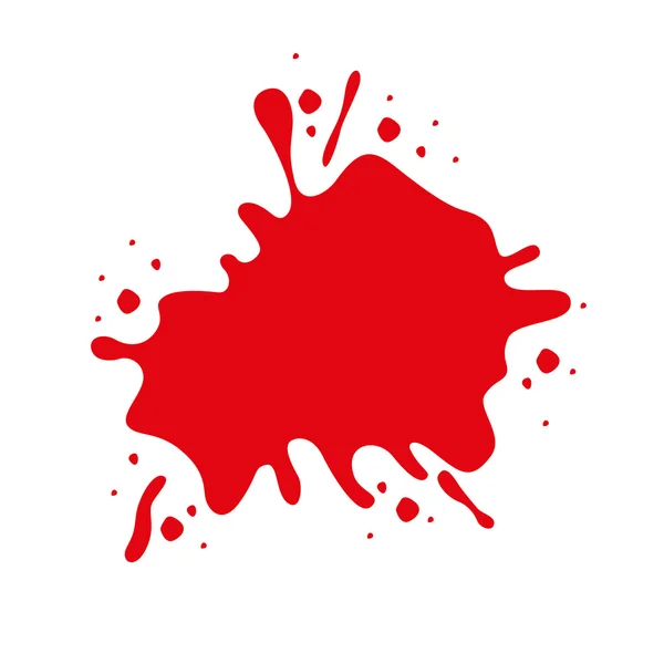 Red paint stain — Stock Vector