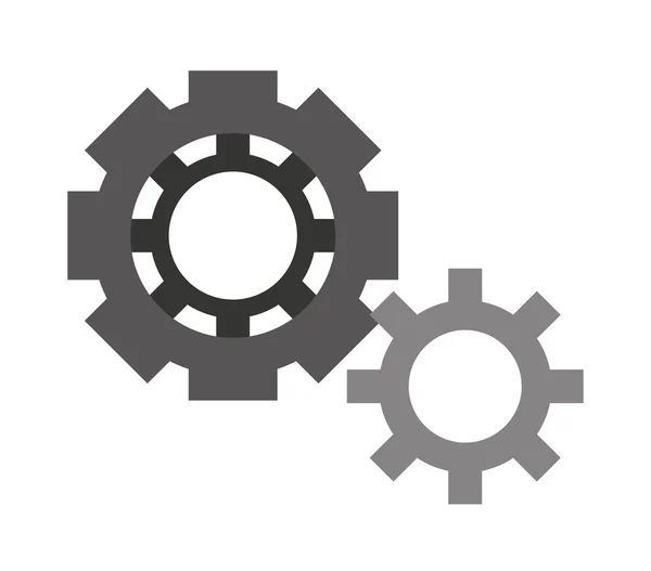 Kugghjul isolerade ikon design — Stock vektor
