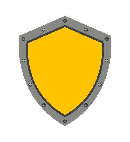 Shield guard isolated icon design — Stock Vector