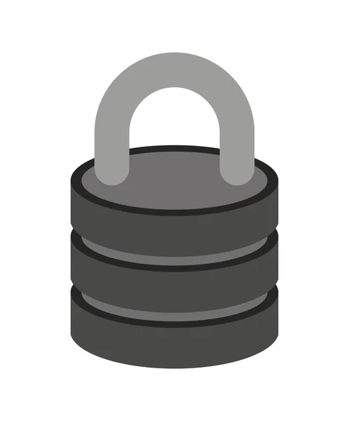 Padlock icon design — Stock Vector