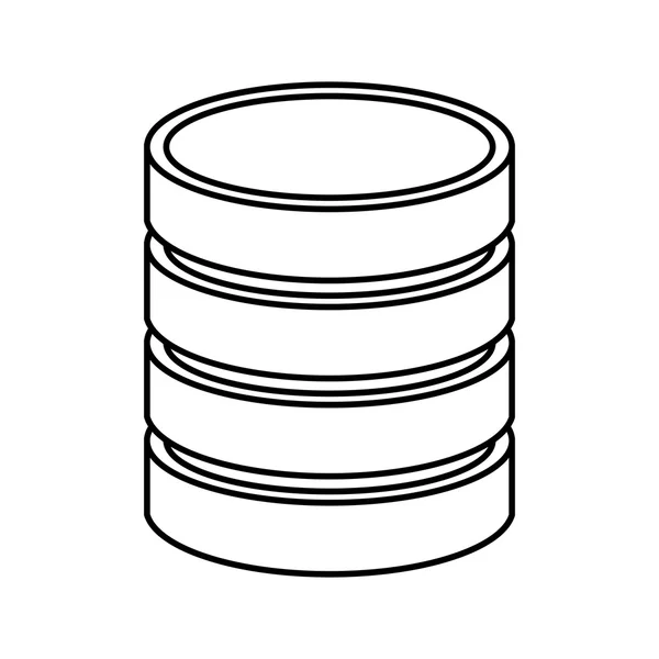 Datového disku ikony designu — Stockový vektor