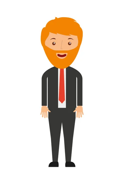 Hombre de negocios avatar icono de diseño — Vector de stock