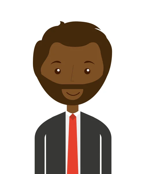 Podnikatel avatar ikony designu — Stockový vektor