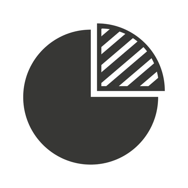 Taart pictogram grafiekontwerp — Stockvector