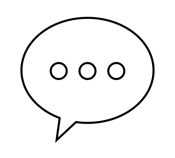 Beszéd buborék ikon tervezés — Stock Vector