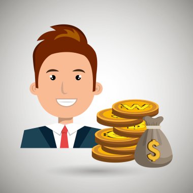 adam çanta paralar ile 