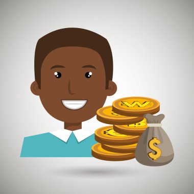 adam çanta paralar ile 