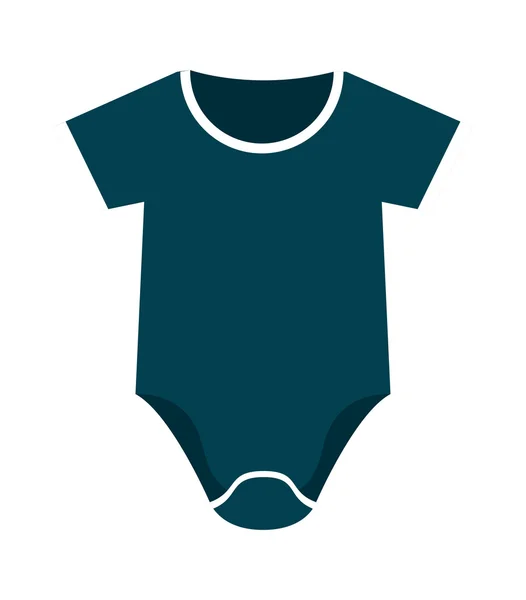 Ropa de bebé diseño icono aislado — Vector de stock