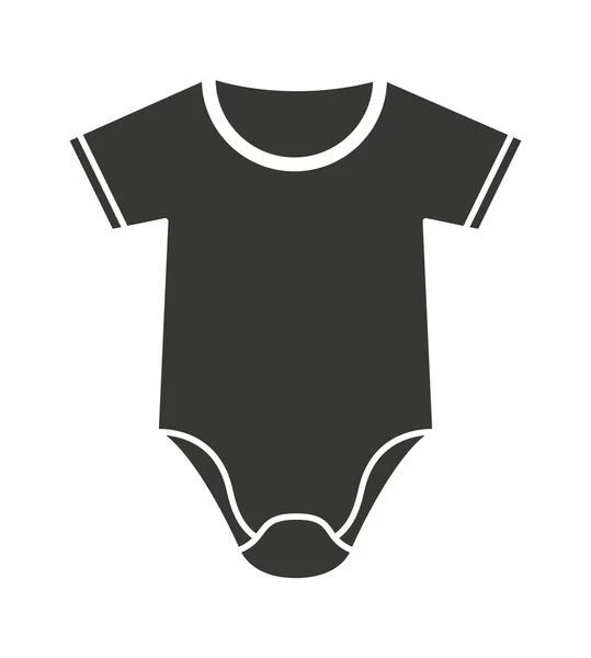 Baby clothes isolated icon design — Stock Vector