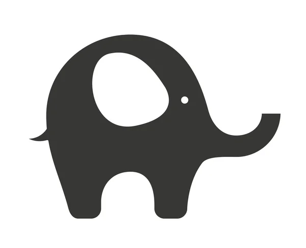 Baby toy elephant — Stock Vector