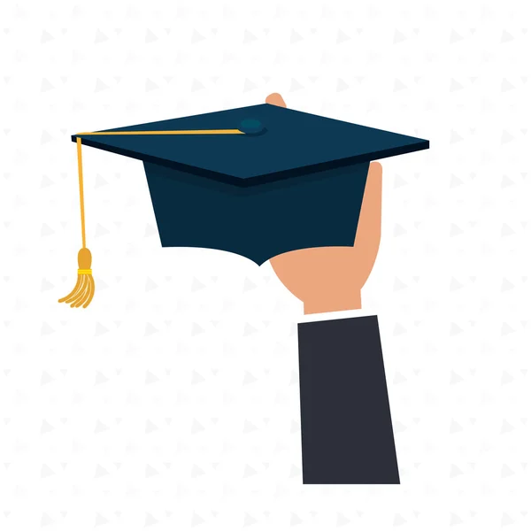 Design ícone estudante de pós-graduação — Vetor de Stock