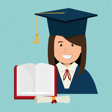 kitap ve diploma ile yüksek lisans öğrencisi