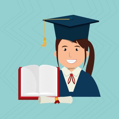 kitap ve diploma ile yüksek lisans öğrencisi